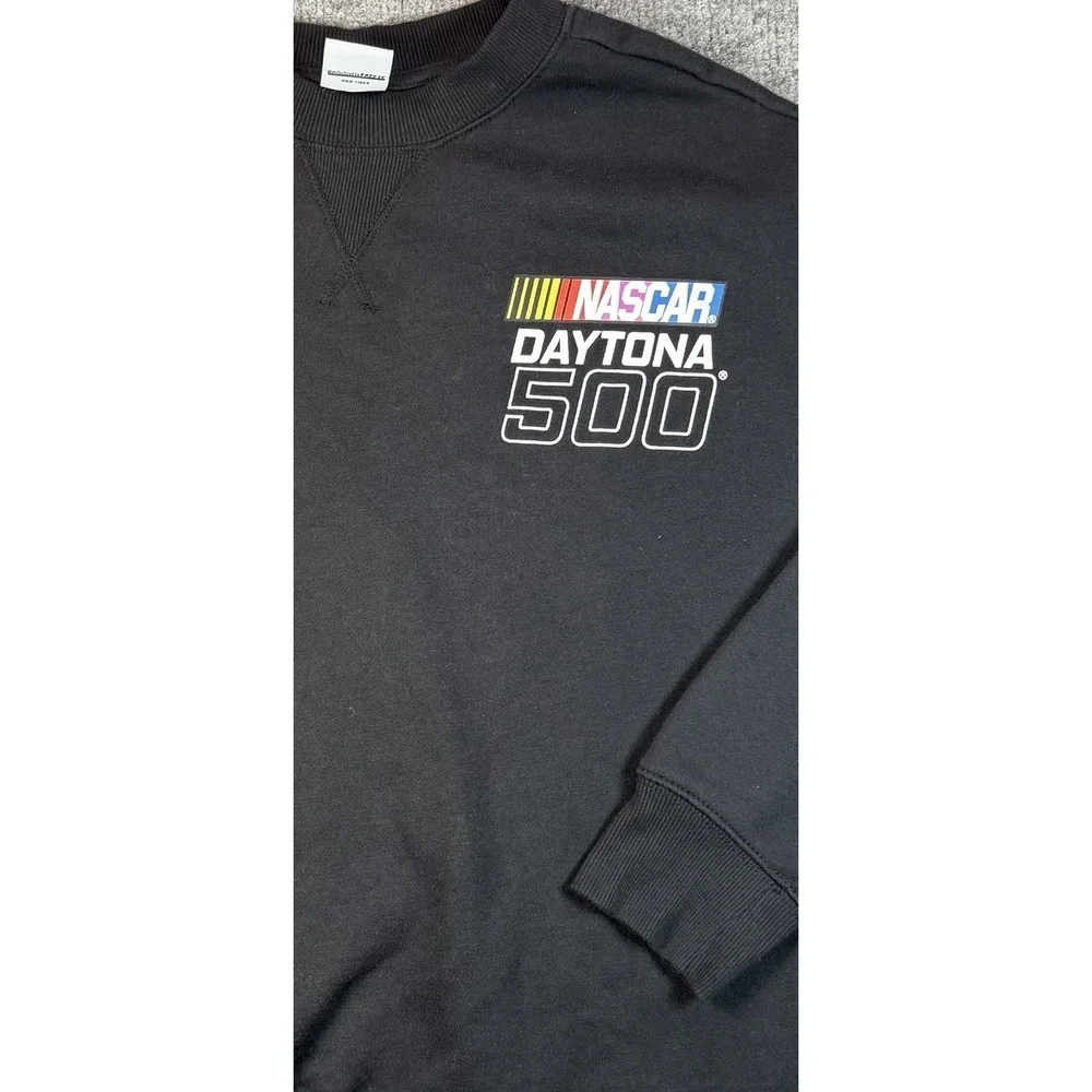 NASCAR Daytona 500 Youth Large Crewneck Sweatshirt Black Size 10/12